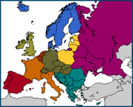 Map of European Regions